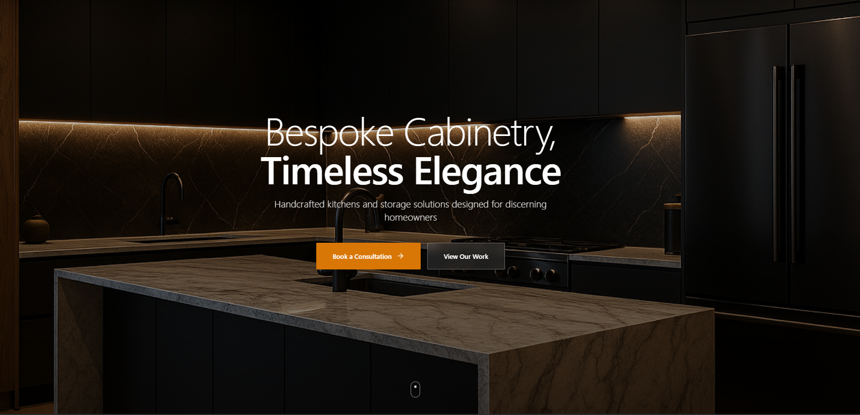 Modern website design example